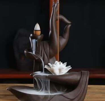 Toxumlar: Keramika “backflow” buxur/ətirli tütsü qabı - Material: yüksək — 3