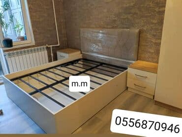 ikinci əl yataqlar: Yeni, İkinəfərlik çarpayı, Bazalı, Matras ilə, Siyirməsiz, Azərbaycan — 6