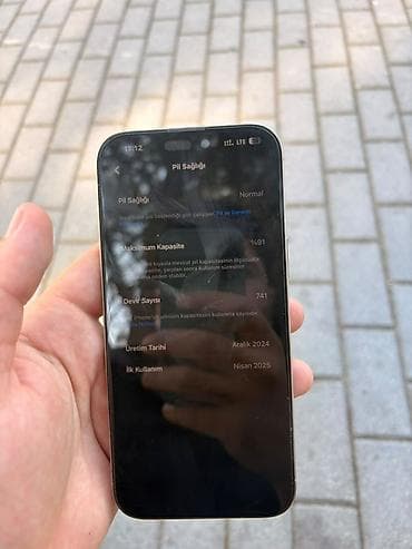 apple 14 pro max dubai: IPhone 16 Pro Max, 256 GB, Gümüşü, Zəmanət — 4