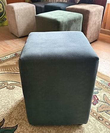 antik stul: Pufik oturacaq, Vеlur parça — 5