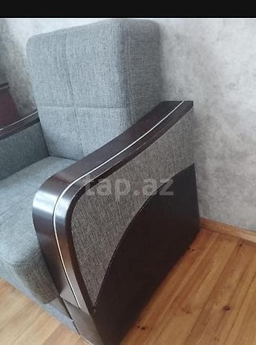 İşlənmiş, 1 qapı, Güzgülü, Qara, Taxta, Kupe, Künc dolab — 6