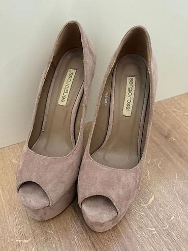 nazik qizil sepler: Brend: Sergio Rossi Model: Platformalı peep-toe hündürdaban tufli - — 3