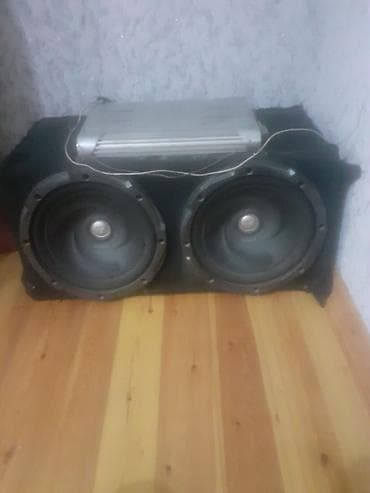 korpuslar: Kenwood iki ədəd subwoofer + gücləndirici seti - Brend: Kenwood — 2