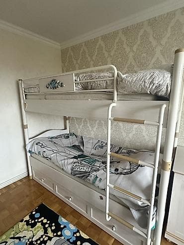 paneller: Oğlan və qız üçün, Çarpayı, Matras ilə, Siyirməli, Dəmir — 2