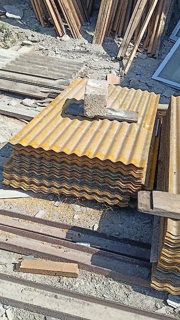 dam: Dalğalı dam örtüyü vərəqləri (şifer tipli) - Material: dalğalı lövhə — 1