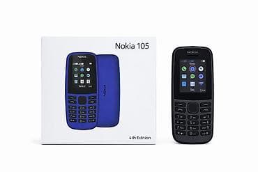 note 7 pro: Nokia 105 4G, rəng - Mavi, Zəmanət, Düyməli, İki sim kartlı — 1