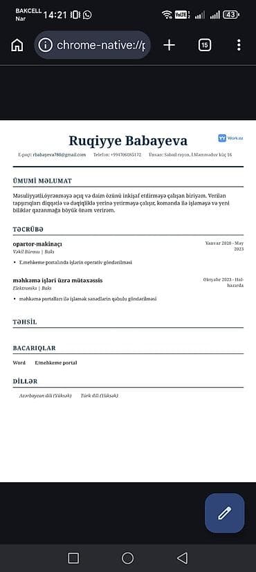 satış məsləhətciləri: Is axtariram — 2