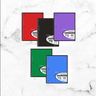 1 fənn üçün nəzərdə tutulmuş spiral dəftərlər tələbələr və ya qeydlər