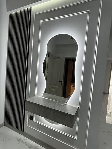 dekor vitrin: Güzgü Divar üçün, Dekorativ, Arxa işıqlı — 3