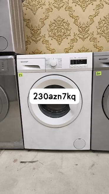 pad 7: Paltaryuyan maşın Sharp, 7 kq, Avtomat, Qurutmasız, Kredit yoxdur — 1