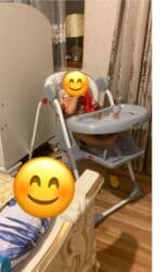 qidalandırmaq üçün uşaq stul yelləncək: Uşaq üçün yemək masası – yaxşı vəziyyətdə, heç bir nöqsanı yoxdur — 1