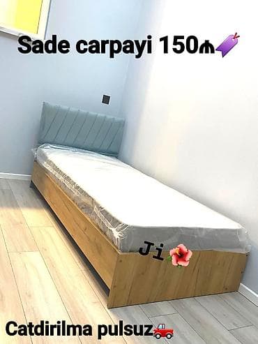 Bazasiz madel carpayi 🏷️Cemi 150₼ Matras daxil ✓Reng secimi movcutdur