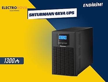 Shturmann 6kVA UPS ✔ Yüksək güc – 6000VA ✔ Stabil elektrik təminatı ✔