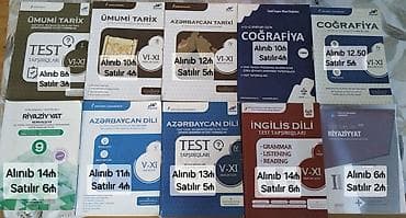 araşdır: Abituriyent və məktəblilər üçün fənn və test kitabları toplusu — 2