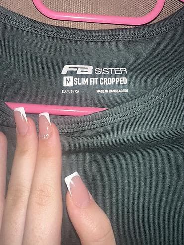 şort: FB Sister qadın köynəyi - Model: Slim Fit Cropped - Ölçü: M — 2