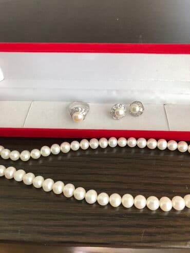 xari bulbul yaxa sancagi: Süni mirvari dest, üzük, sırqası ile birlikde, tam tezedir, Dubaydan — 1