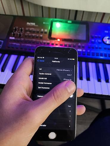 ayfon telfonlar: IPhone 6s, 16 GB, Qara, Barmaq izi — 3