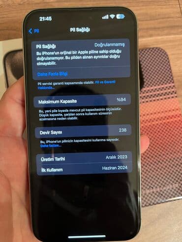 IPhone 15 Pro, Natural Titanium, Face ID