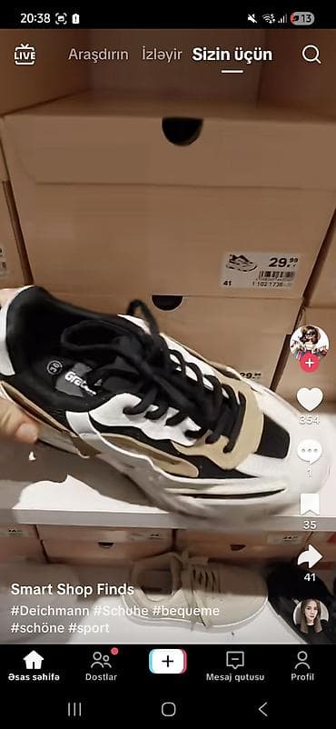 Unisex idman ayaqqabısı – Graceland (Deichmann) - Rəng: ağ-qara və — 4