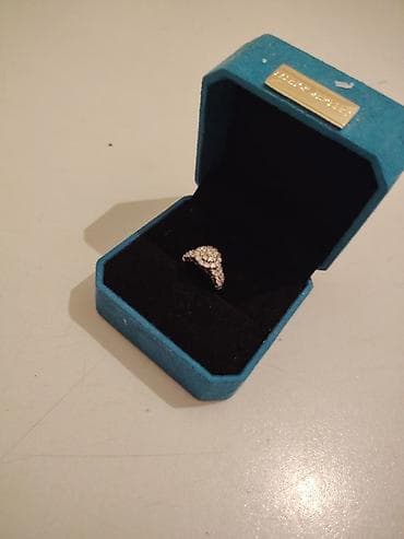 nisan uzukləri: Nişan, Üzük, Ağ qızıl, 750 Əyar, Brilyant — 5