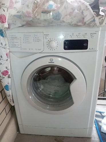 Məişət texnikası: Paltaryuyan maşın Indesit, 6 kq, Yeni, Avtomat, Qurutmasız — 3
