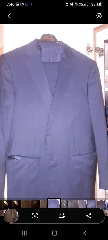 Kostyumlar: Kostyum, Demisezon, Louis Vuitton, 3XL, rəng - Göy — 1