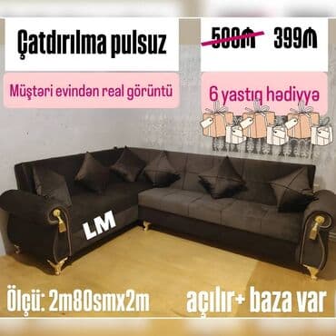 ehmedlide kiraye evler 200 azn: Künc divan, Yeni, Açılan — 1