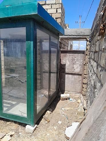 koşk: Şüşəli köşk/pavilon - Material: alüminium profil karkas, dörd tərəfi — 2