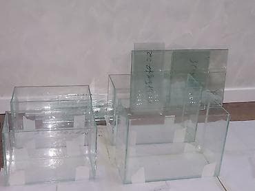 naxcivan heyvan elanlari: Şüşə akvariumlar və şüşə qutular dəsti - Material: şəffaf akvarium — 3