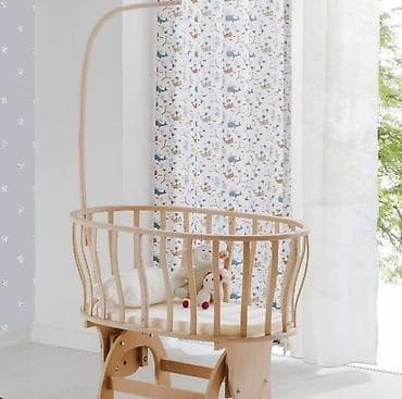 alibebe beşik: Oğlan və qız üçün, Yumru, Beşik, Dəstsiz, Matras ilə, Yellənmə mexanizm ilə — 2