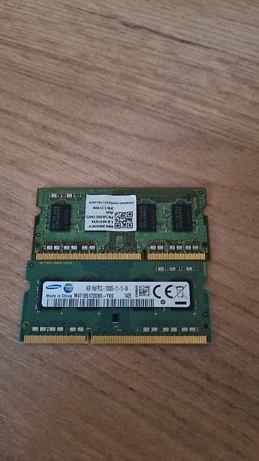 isti: Operativ yaddaş (RAM) Samsung, 4 GB, 1600 Mhz, DDR3, Noutbuk üçün, İşlənmiş — 3