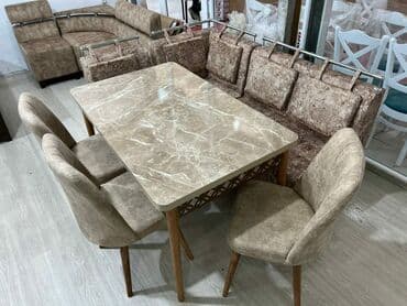 mətbəx stol: Mətbəx üçün, Yeni, Açılan, Dördbucaq masa, 4 stul — 4