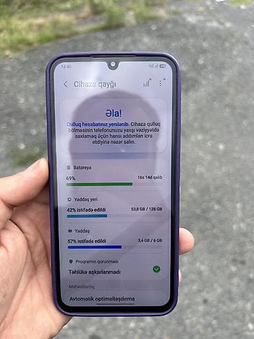 ram 16gb ddr4: Samsung Galaxy A34 5G, 128 GB, rəng - Qara, İki sim kartlı — 4