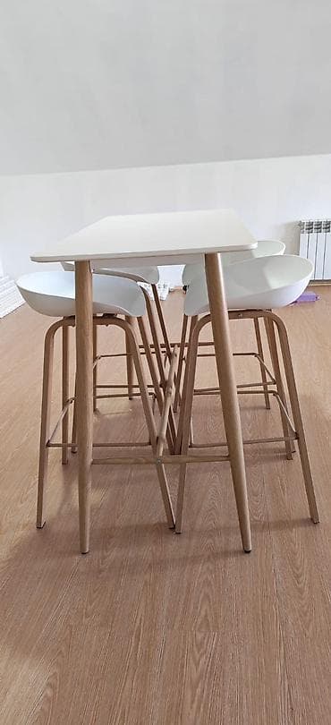 mudur stolu: Açılmayan, Dördbucaq masa, 4 stul — 2