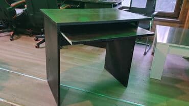 круглый стол трансформер: Kompüter masası, İşlənmiş, Açılan, Laminat, Kvadrat masa — 2