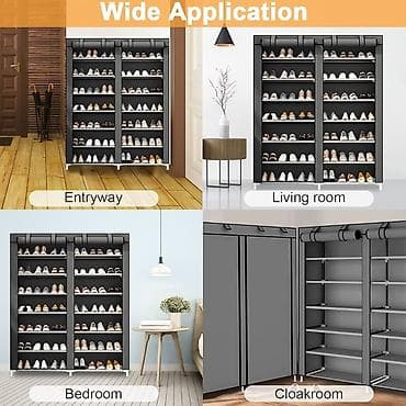 şu nasosu: Yeni, 2 qapılı, Boz, Dəmir Ayaqqabı dolabı — 4