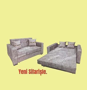 ofis divan: Di̇van-kravat, Qonaq otağı üçün, Parça, Bazalı, Açılan, Amerikanka — 1