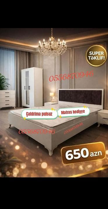 mebel skaflar: Yataq otağı mebel dəstləri – yeni sifarişlə hazırlanır Tərkib: - — 1