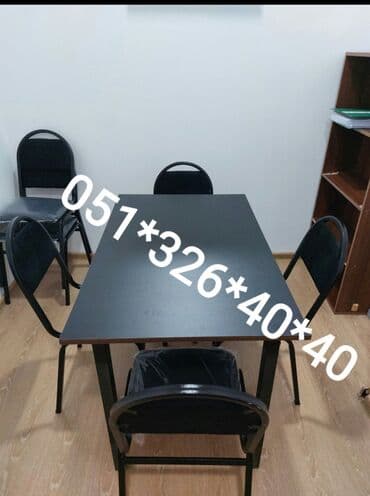 Masa və oturacaq dəstləri: Qonaq otağı üçün, Yeni, Açılan, Dördbucaq masa, 2 stul — 13