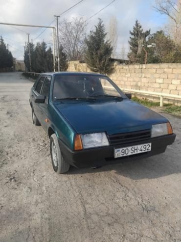 maşin vaz: LADA Samara (21099) sedan - Kuzov: 4 qapılı sedan, tünd yaşıl rəng - — 6