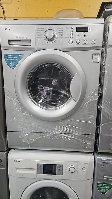qapi zvanoku: LG paltaryuyan maşın – Direct Drive, 7 kq - Ön yükləməli, gümüşü — 1
