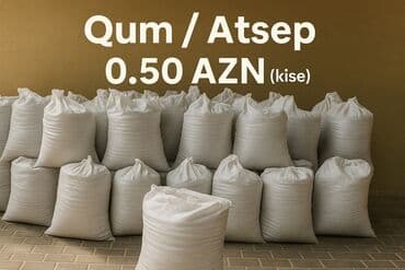 daş tozu qiymeti: Kisələrdə təqdim olunan qum və ya atsep tikinti və təmir işləri üçün — 3