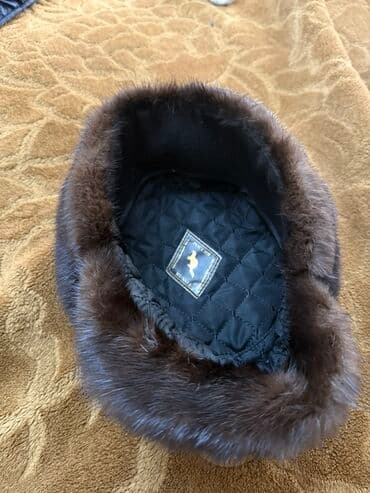 kişilər üçün qış papaqları: Kepka, rəng - Qəhvəyi — 4