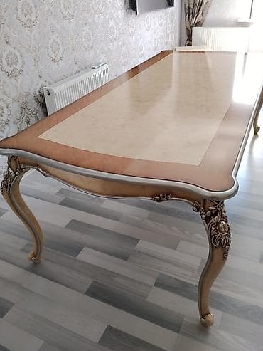 Qonaq otağı üçün, Yeni, Açılmayan, Kvadrat masa, 8 stul
