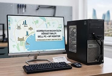 intel i5 notebook: Güclü Oyun və Ofis Kompüteri + HP 24" IPS Monitor. Salam. Çox səliqəli — 1
