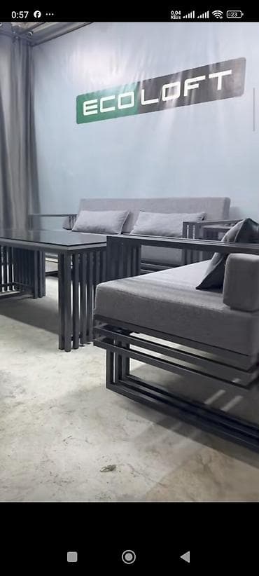 stol dəstləri: Yeni, Divan, 3 kreslo, Bazasız, Açılmayan — 7