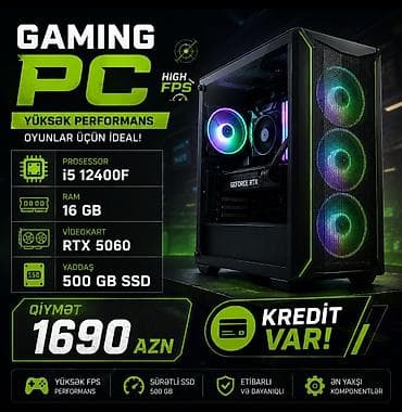 Gaming PC – Yüksək FPS, oyunlar üçün ideal bu qiymete bele kampyuter