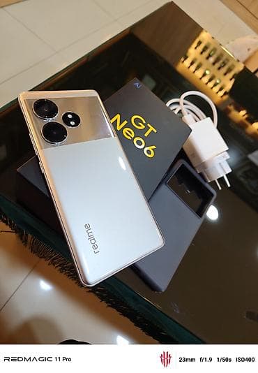 nintendo switch 2. el: Realme GT Neo 6 SE, 256 GB, rəng - Ağ, Barmaq izi, Face ID — 1