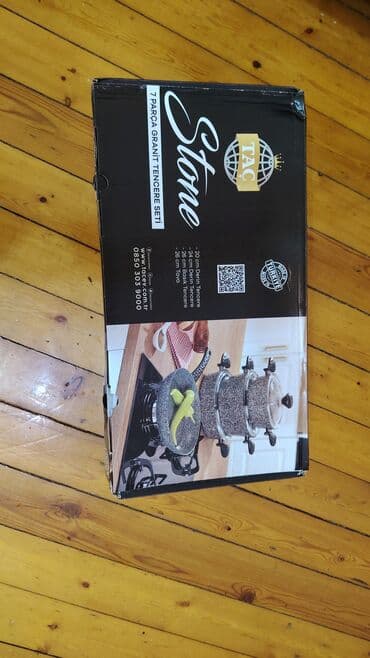 qazan dəsti: Qazan, rəng - Boz, Qranit, Türkiyə — 5