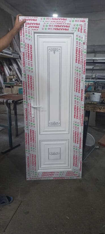 qapı setkaları: Yeni Plastik qapı 80x200 sm Zamok və çərçivə ilə, Zəmanətli, Pulsuz quraşdırma, Pulsuz çatdırılma, Rayonlara çatdırılma — 27